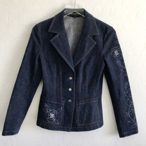 Vintage Escada Embroidered Swarovski Stone Jacket